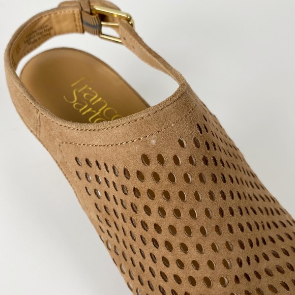 Franco Sarto Monaco Suede Leather Slingback Heel - Picture 7 of 14
